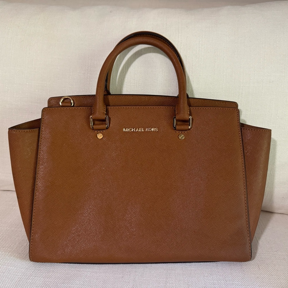 Michael Kors Tan Satchel Bag